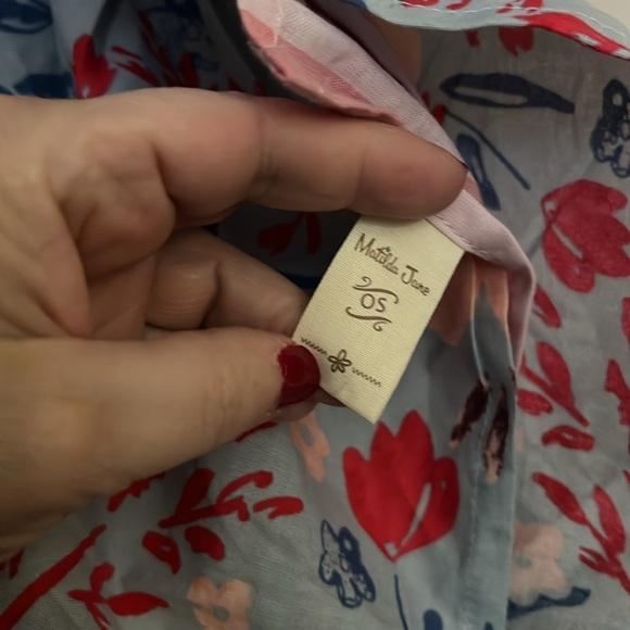 MATILDA JANE Squeaky Clean Pink/Blue Tiered Ruffle Shower Curtain w/hooks, GUC. - Picture 3 of 10